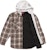 Supreme Hooded Flannel Zip Up Shirt Brown