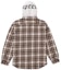 Lookbook Supreme Hooded Flannel Zip Up Shirt Brown