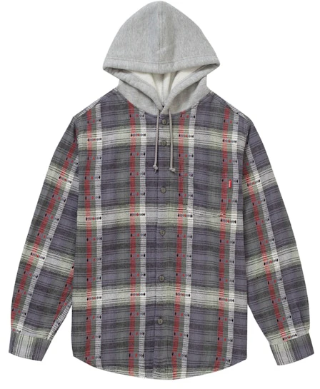 supreme-hooded-jacquard-flannel-shirt-navy