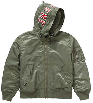 Supreme Hooded MA-1 Olive Order Supreme Hooded MA-1 Olive