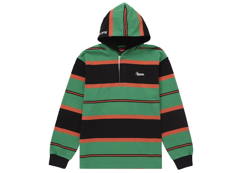 Supreme Hooded Rugby Green