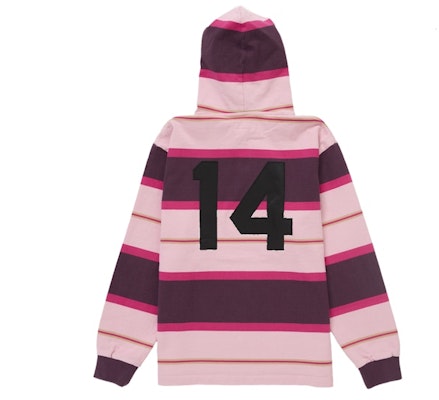 Supreme Hooded Rugby Pink Order Supreme Hooded Rugby Pink