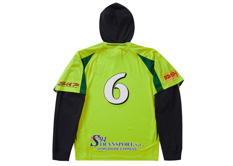 Supreme Hooded Soccer Jersey Bright Green 圖 2