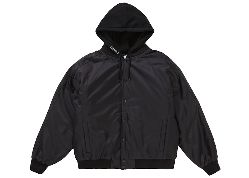 Lookbook シュプリーム フーデッド スタジアムジャケット ブラック
