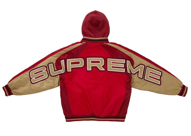 Supreme Hooded Stadium Jacket Red