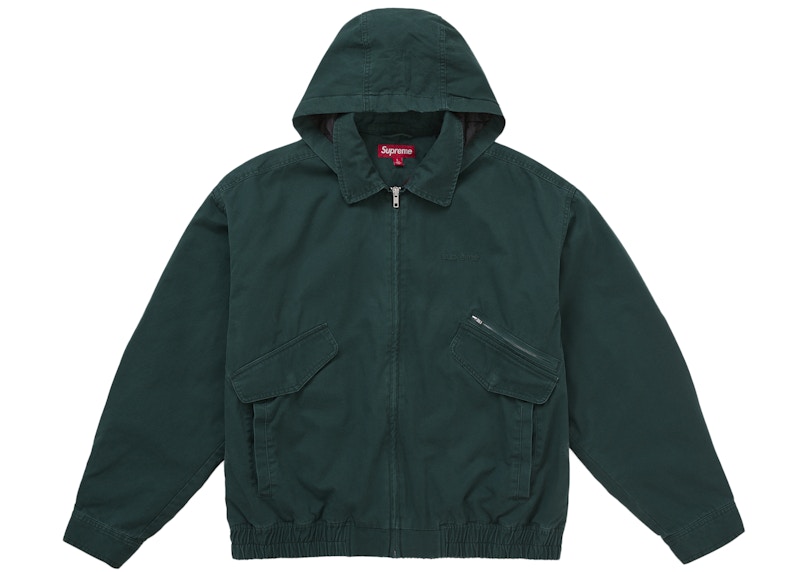 Supreme Hooded Utility Jacket Dark Green