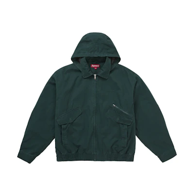 Supreme Hooded Utility Jacket Dark Green