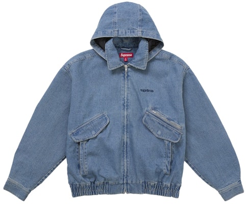 Supreme Hooded Utility Jacket Denim Buy Supreme Hooded Utility Jacket Denim