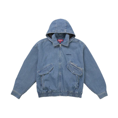 Supreme Hooded Utility Jacket Denim