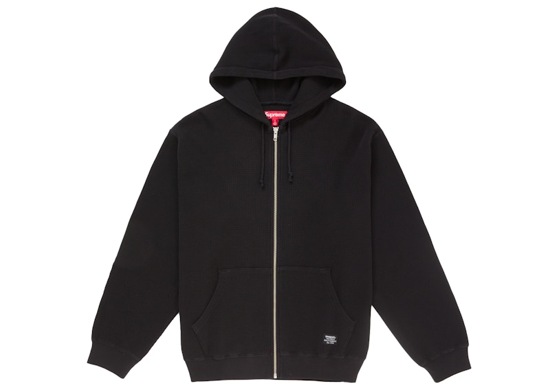 Supreme Hooded Zip Up Thermal (SS25) Black