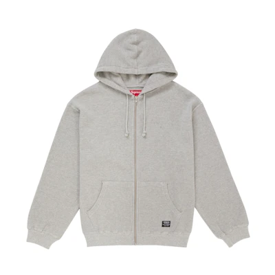 Supreme Hooded Zip Up Thermal (SS25) Heather Grey