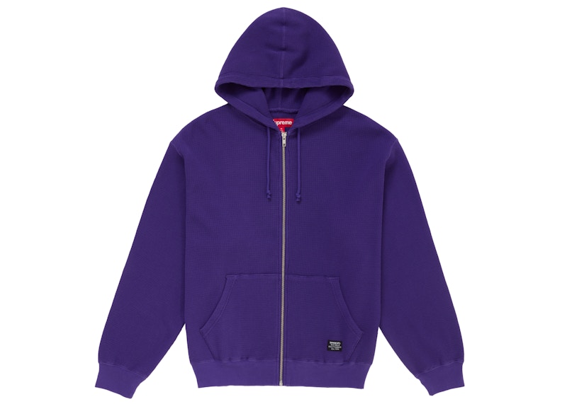 Supreme Hooded Zip Up Thermal (SS25) Purple