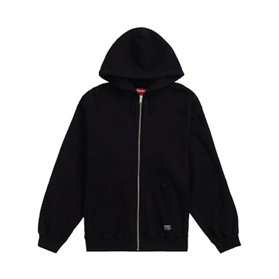 Supreme Hooded Zip Up Thermal Black