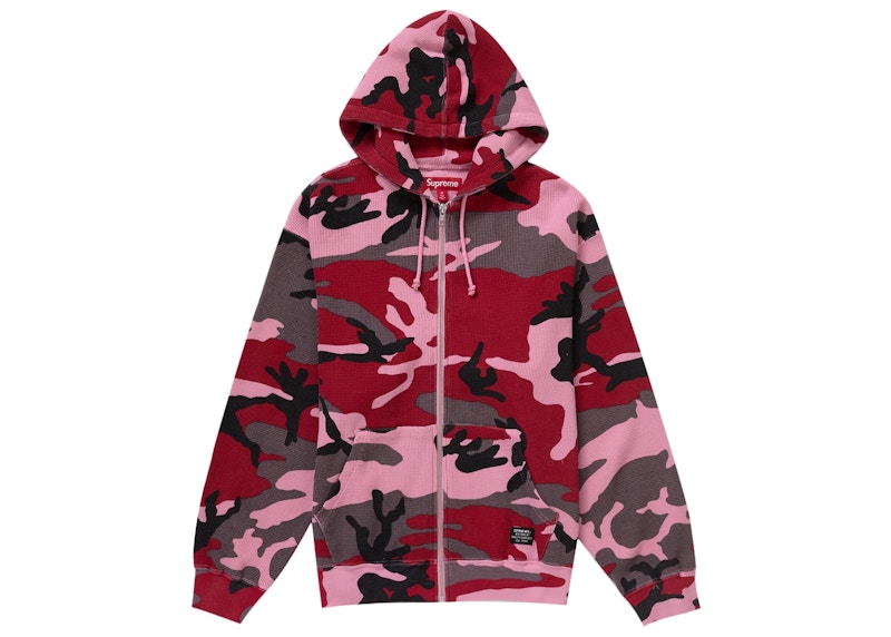 Buy Supreme Chaqueta Térmica con Capucha y Cremallera Camo Rosa.