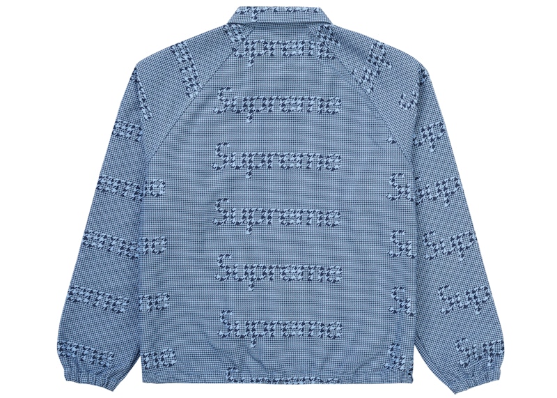 Order 슈프림 하운드투스 로고 스냅 프론트 재킷 블루 
