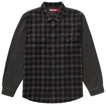 Camisa de Franela a Cuadros Houndstooth Negra Supreme Buy Camisa de Franela a Cuadros Houndstooth Negra Supreme