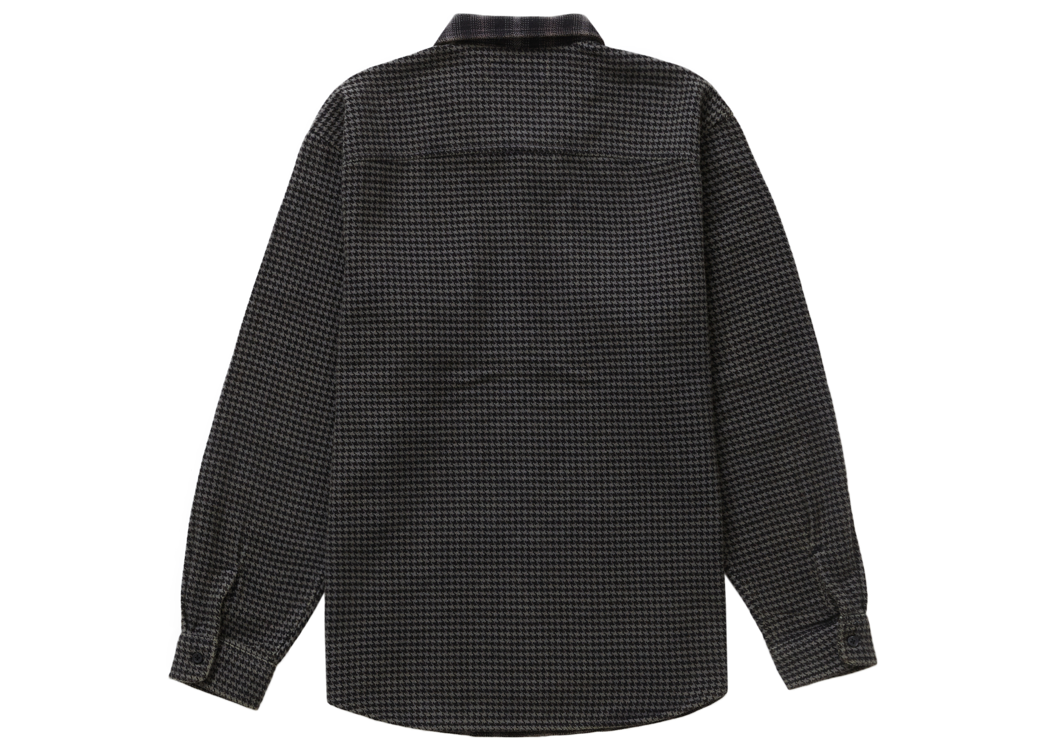 Supreme Houndstooth Plaid Flannel Shirt Blackを購入 - Novelship