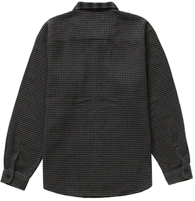Camisa de Franela a Cuadros Houndstooth Negra Supreme Order Camisa de Franela a Cuadros Houndstooth Negra Supreme