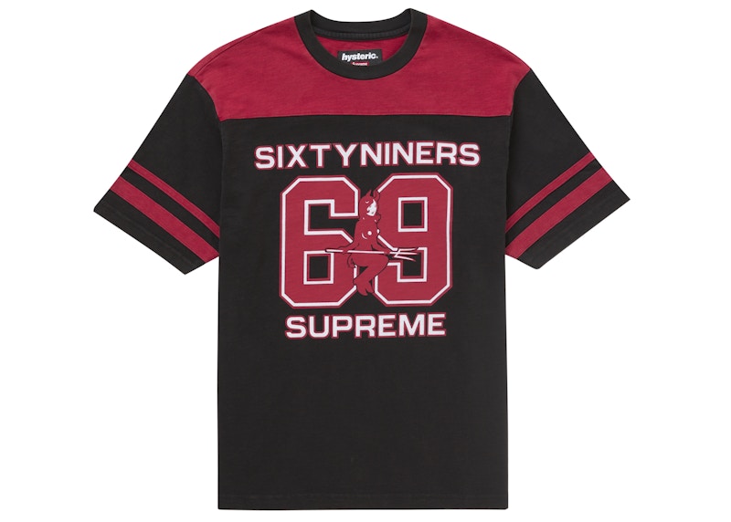 Supreme Hysteric Glamour 69 Football Top Black