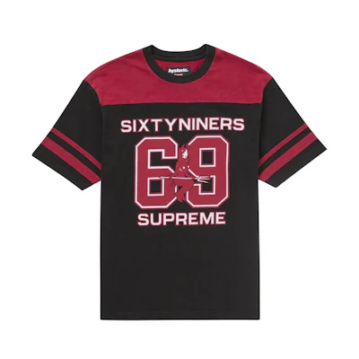Supreme Hysteric Glamour 69 Football Top Black