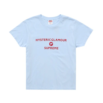 Supreme Hysteric Glamour Baby Tee Light Blue