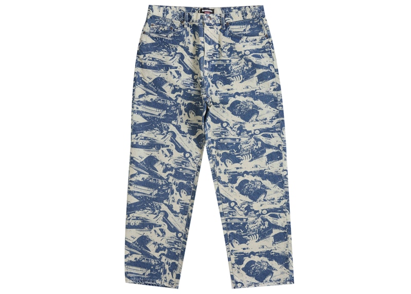 Buy Supreme Flocked Regular Jean Gold - Novelship