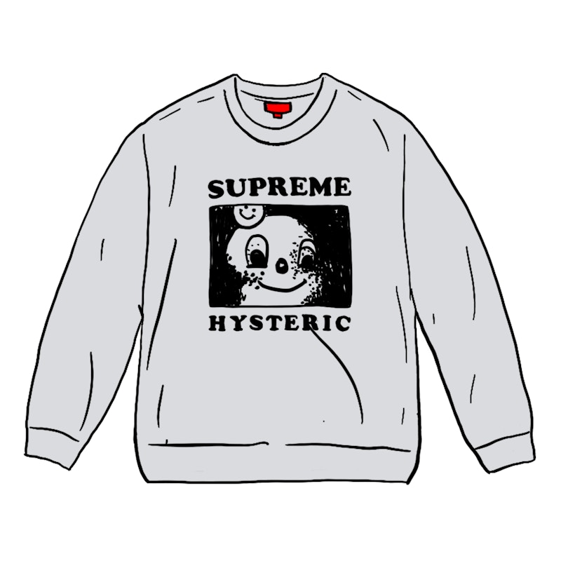 Buy Supreme NYC Crewneck Ash Grey - Novelship
