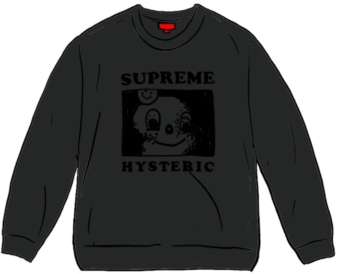 Supreme HYSTERIC GLAMOUR Crewneck Black Buy Supreme HYSTERIC GLAMOUR Crewneck Black