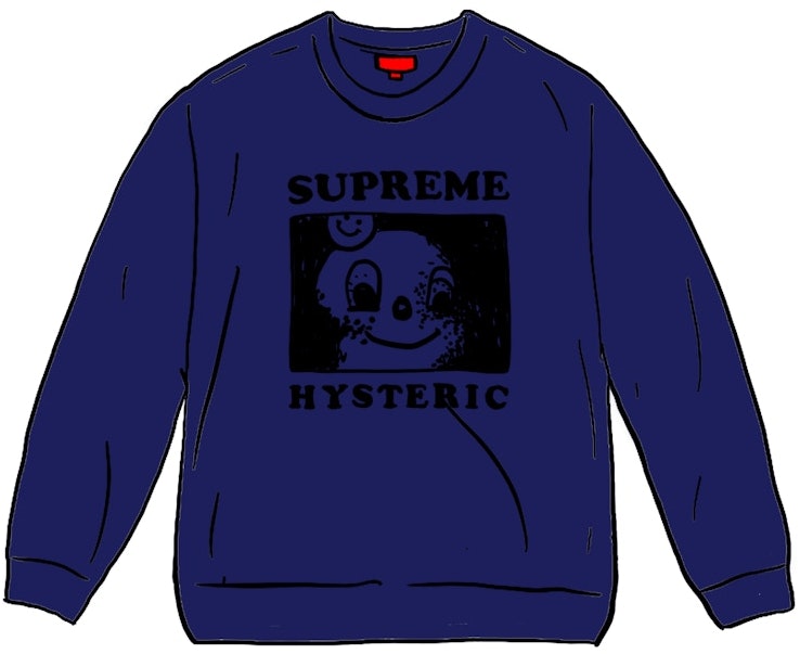 supreme-hysteric-glamour-crewneck-dark-royal