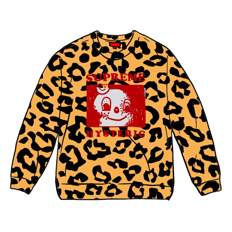 Buy Supreme HYSTERIC GLAMOUR 豹纹圆领毛衣
