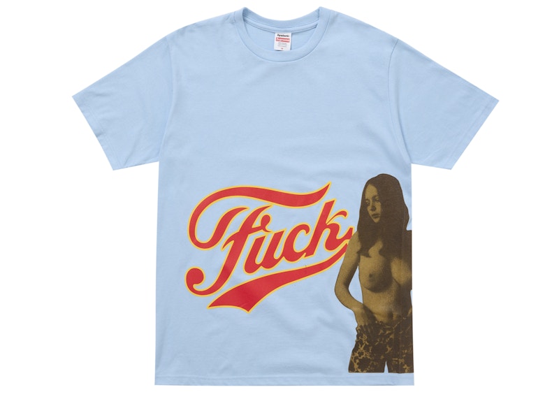 Supreme Hysteric Glamour Fuck Tee Light Blue