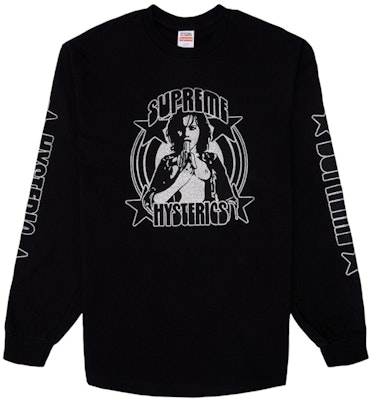 Supreme HYSTERIC GLAMOUR L/S Tee Black Buy Supreme HYSTERIC GLAMOUR L/S Tee Black