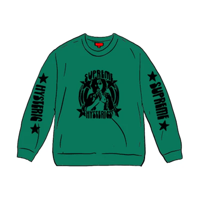 Supreme HYSTERIC GLAMOUR L/S Tee Green