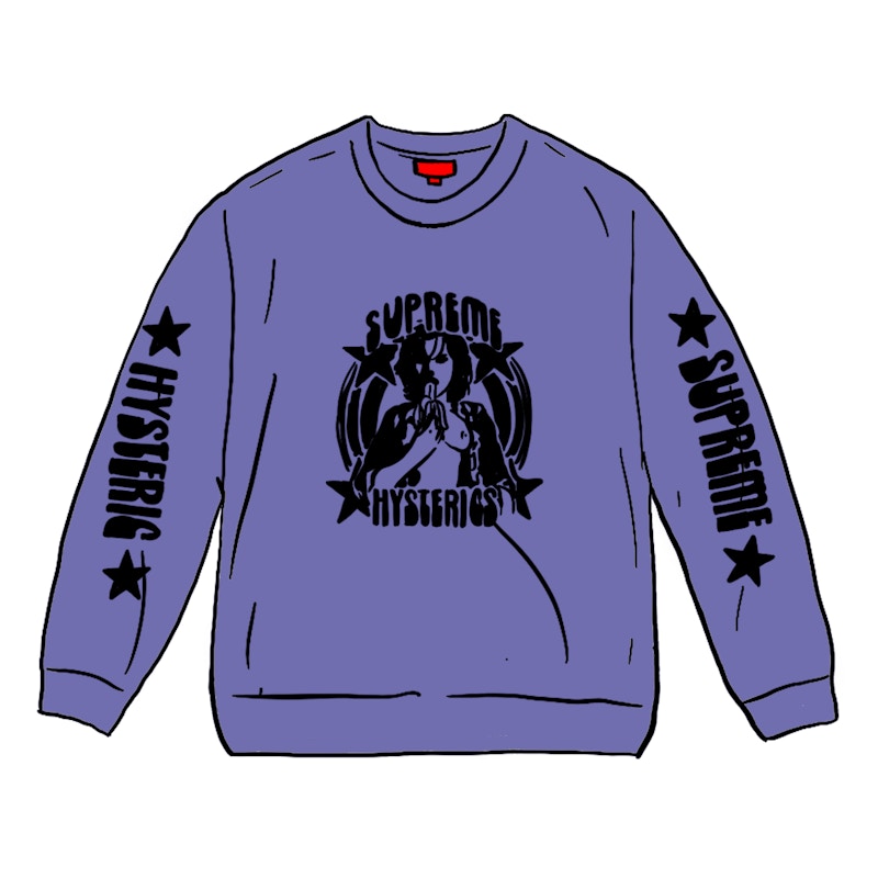 Buy Supreme HYSTERIC GLAMOUR L/S Tee Light Purple - Novelship