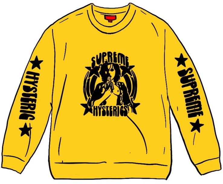 supreme-hysteric-glamour-l-s-tee-yellow