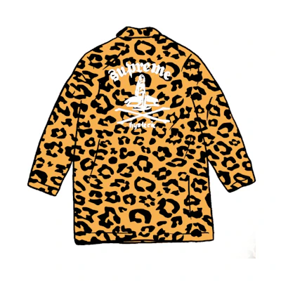 Supreme HYSTERIC GLAMOUR Leopard Trench Tan
