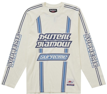 Supreme Hysteric Glamour Mesh Lengan Panjang Putih Buy Supreme Hysteric Glamour Mesh Lengan Panjang Putih