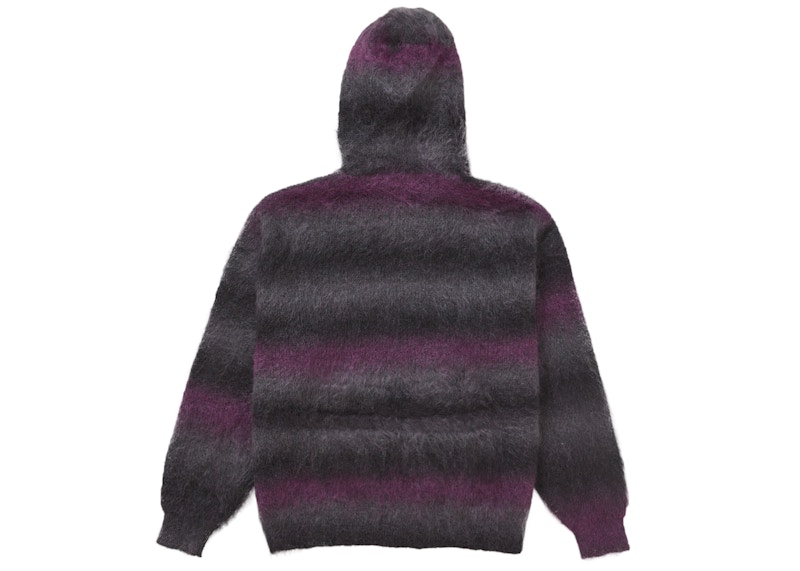 Supreme Hysteric Glamour Mohair Zip Up Hooded Sweater Black 圖 2