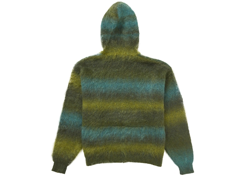 Supreme Hysteric Glamour Mohair Zip Up Hooded Sweater Olive 圖 2