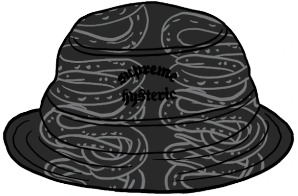 Supreme HYSTERIC GLAMOUR 蛇纹黑色牛仔帽 Buy Supreme HYSTERIC GLAMOUR 蛇纹黑色牛仔帽