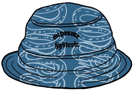 Supreme HYSTERIC GLAMOUR 蛇纹牛仔渔夫帽 蓝色 Buy Supreme HYSTERIC GLAMOUR 蛇纹牛仔渔夫帽 蓝色