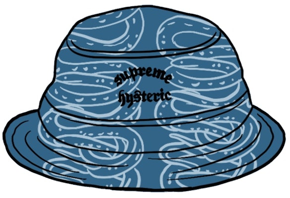 Supreme HYSTERIC GLAMOUR Snake Denim Crusher Biru Buy Supreme HYSTERIC GLAMOUR Snake Denim Crusher Biru