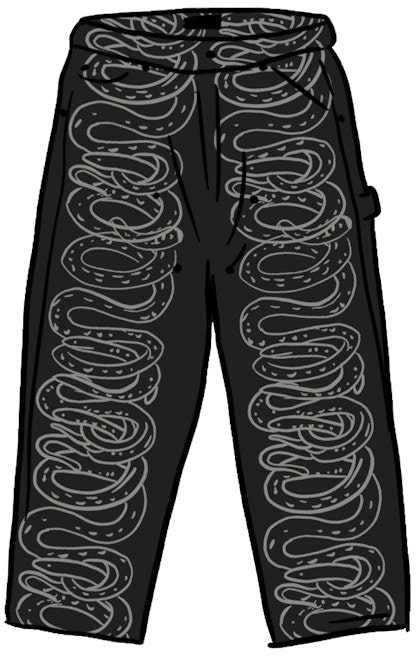 supreme-hysteric-glamour-snake-double-knee-denim-painter-pant-black