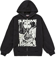Supreme Hysteric Glamour Thermal Lined Zip Up Hooded Sweatshirt Black Supreme Hysteric Glamour Thermal Lined Zip Up Hooded Sweatshirt Black