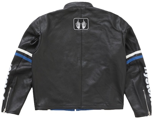 Chaqueta de Cuero Negra Supreme Hysteric Glamour Vanson. Lookbook Chaqueta de Cuero Negra Supreme Hysteric Glamour Vanson.