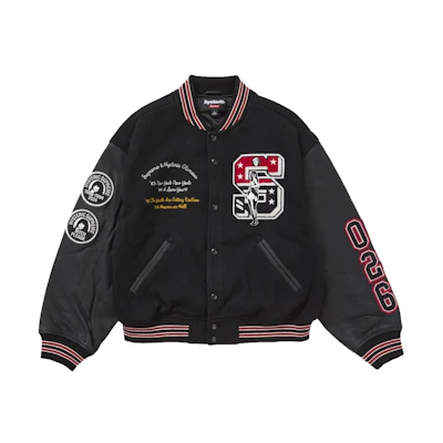 Supreme Hysteric Glamour Varsity Jacket Black