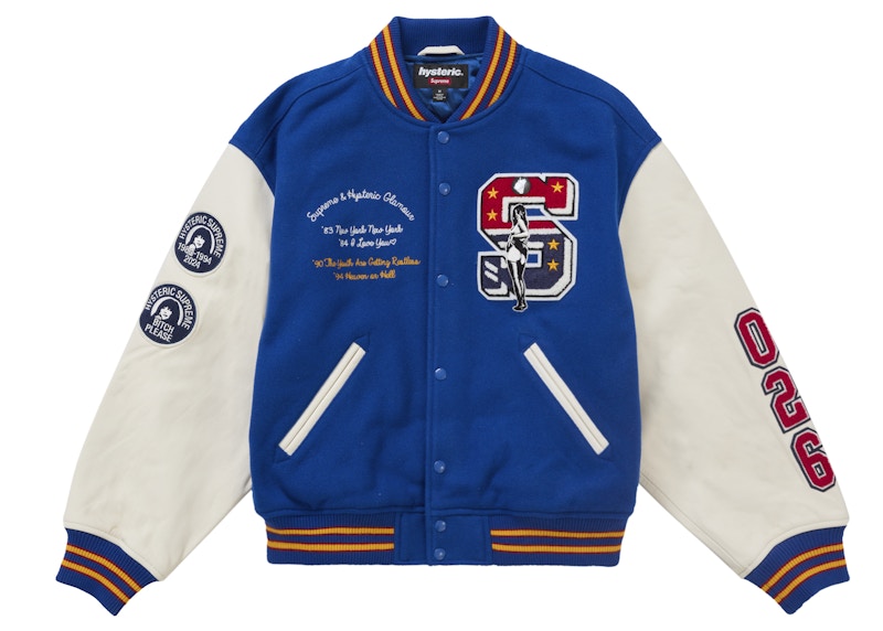 Buy Supreme Hysteric Glamour Varsity Jacket Blue