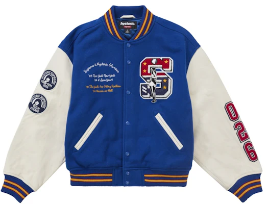 Supreme Hysteric Glamour Varsity Jacket Blue Buy Supreme Hysteric Glamour Varsity Jacket Blue