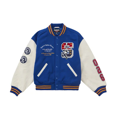 Supreme Hysteric Glamour Varsity Jacket Blue