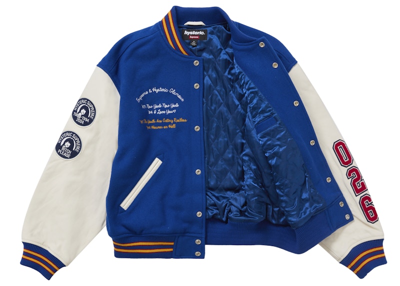 Order Supreme Hysteric Glamour Varsity Jacket Blue